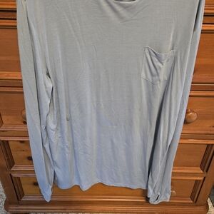 Free Fly Apparel Men's Light Gray Long Sleeve Shirt